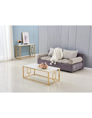 Table basse SOPHIE gold marbre blanc pour bénéficier 