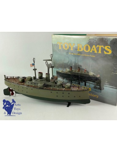 MARKLIN SERIE 5129 BATEAU DE GUERRE MECANIQUE C.1930 EX COLLECTION FORBES commande en ligne