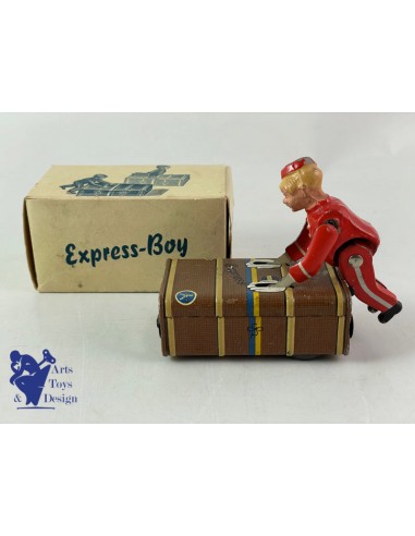 GESCHA EXPRESS BOY PORTEUR MECANIQUE GARE AEROPORT HOTEL C.1950 Comparez plus de prix