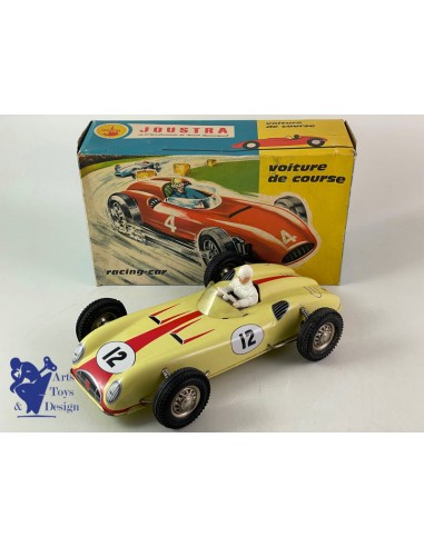 JOUSTRA 2101 VOITURE DE COURSE FRICTION JAUNE AVEC PILOTE 1960 l'évolution des habitudes 