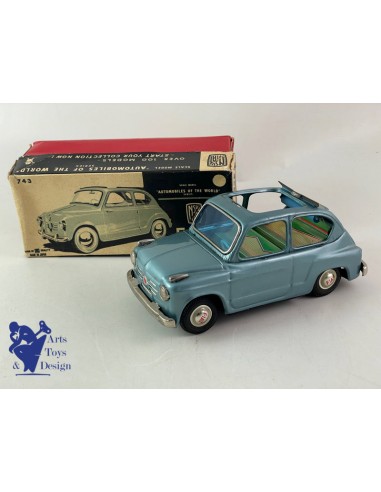 BANDAI 743 FIAT 600 DECOUVRABLE BLEU FRICTION VERS 1960 Profitez des Offres !