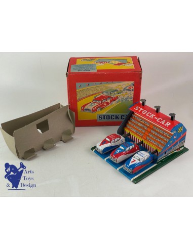 JOUET JOUSTRA REF 1020 COFFRET STOCK CAR 3 VOITURES 1952 pas cher 