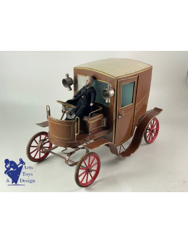 JOUET PINARD REF 71 GRAND FIACRE AUTOMOBILE MECANIQUE C.1900 37CM votre