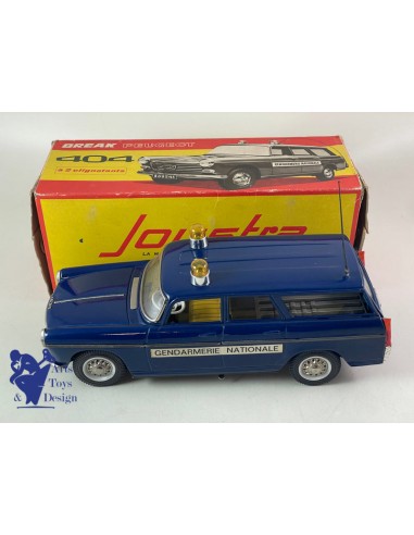 JOUET ANCIEN JOUSTRA 2213 PEUGEOT 404 BREAK GENDARMERIE 30CM VERS 1960 de la marque