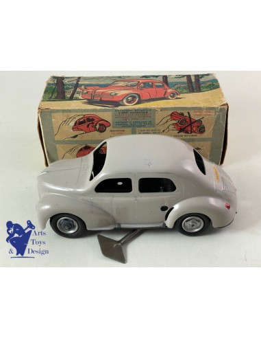 JOUET ANCIEN CIJ 5/48 RENAULT 4CV GRIS CLAIR MECANIQUE 18CM VERS 1950 prix pour 