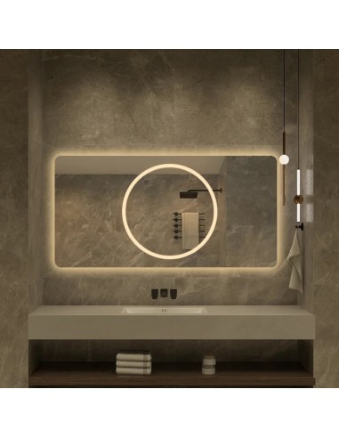 Miroir avec LED – Miroir Décoratif pour Salle de Bain et Salon | Artisanat de Grande Taille pour Décoration sur le site 