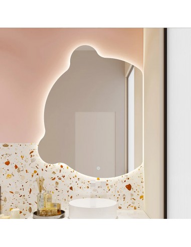 Miroir en forme de chat Adorable avec LED – Miroir de Maquillage Mural pour Salle de Bain sur le site 