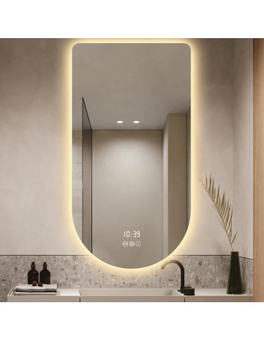 Miroir LED Moderne et Créatif – Décoration Murale pour Salle de Bain et Coiffure Véritable concentré