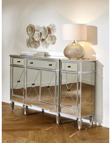 Buffet ROMANE 4 portes miroir en stock