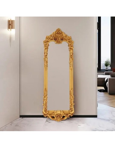 Grand miroir vintage doré baroque Le MVP de beaucoup