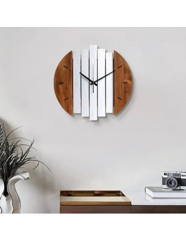 Horloge murale en bois abstrait rustique pour salon, maison, décoration artistique Venez découvrir notre 