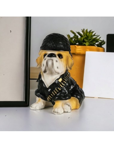 Tirelire Bulldog Policier en Résine – 20 cm d'Europe débarque