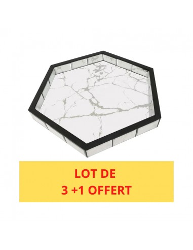 LOT DE 3 + 1 OFFERT PLATEAUX MARBRE MIROIR Venez acheter