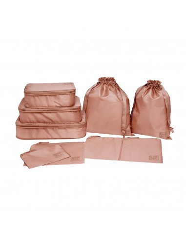 Compression Cubes & Packing Bags Set, 8-pack, Pink/Blush 50-70% off 