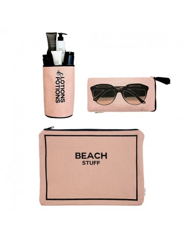 Stylish Beach Essential Set, 3-pack, Pink/Blush plus qu'un jeu 