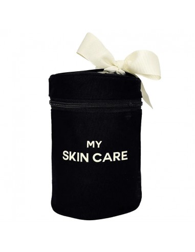 Round Skin Care Case with Handle, Black solde