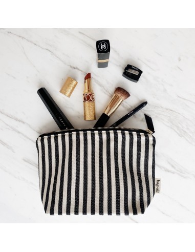 Handbag Organizer Trio: Trinket, Makeup & Earbud Cases, Striped d'Europe débarque