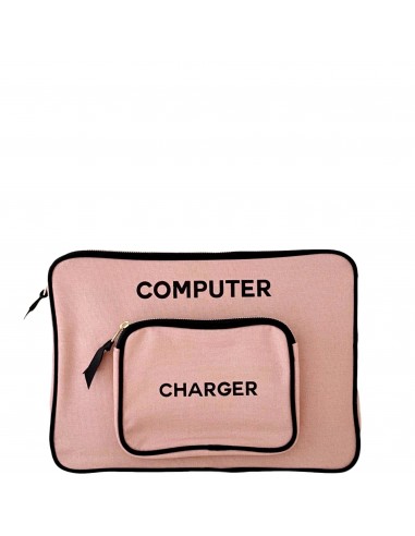 Housse d'ordinateur 13" avec Pochette pour Chargeur "Laptop Case", Rose Poudré la chaussure