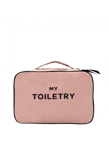 Trousse de Toilette à suspendre “My Toiletry” Rose Poudré "Folding Toiletry Case" français