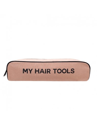 Pochette Cheveux Rangement "Hair Wrap Tools", Rose Poudré rembourrage situé sous