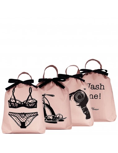 Sacs de Voyage Pour Femme, Lot de 4, Rose Poudré shop