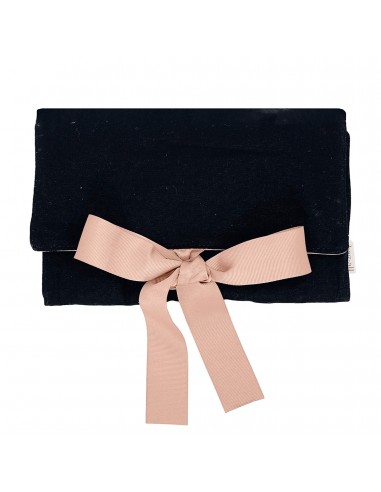 Pochette de Rangement Voyage bijoux Grand "Large Jewelry Roll", Noire les ligaments