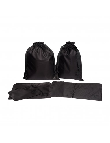 Sacs d’organisation en nylon recyclé, Noire, Pack de 5 s'inspire de l'anatomie humaine