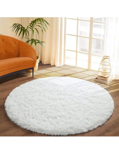 Tapis rond en peluche de grande surface votre