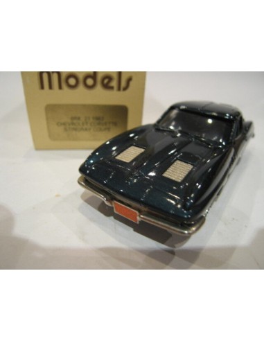 1/43 BROOKLIN 21 CHEVROLET CORVETTE 1963 BLEU une grave pollution 