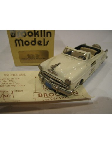 1/43 BROOKLIN 30X DODGE PACE CAR 500 INDIANAPOLIS 1954 AVEC CERITIFICAT livraison et retour toujours gratuits