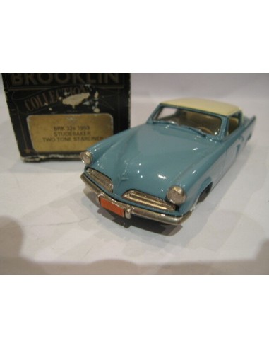 1/43 BROOKLIN 32A STUDEBAKER TWO TONE STARLINER 1953 Amélioration de cerveau avec