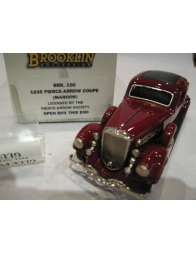 1/43 BROOKLIN 100 PIERCE ARROW COUPE 1935 MAROON sur le site 