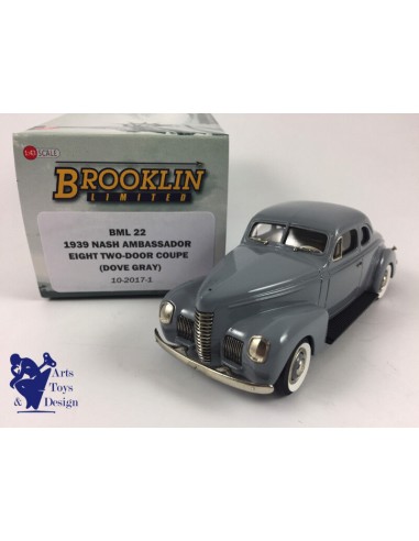 1/43 BROOKLIN BML 22 NASH AMBASSADOR EIGHT 2 DOOR COUPE 1939 DOVE GRAY acheter