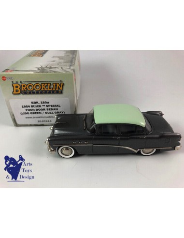 1/43 BROOKLIN 180A BUICK SPECIAL 4 DOOR SEDAN 1954 LIDO GREEN GULL GRAY Toutes les collections ici