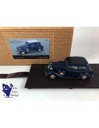 1/43 BROOKLIN BML 28 CHEVROLET 2DR SEDAN 1934 BLUE Dans la société mordern