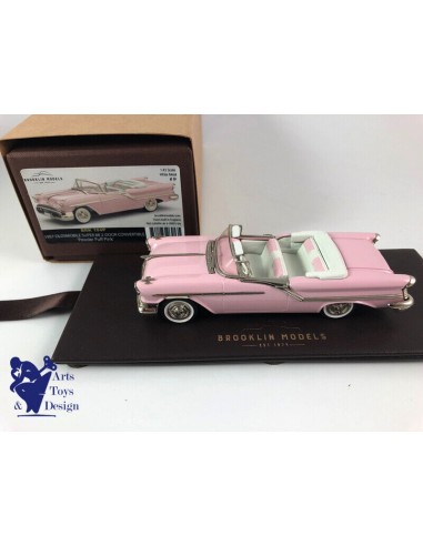 1/43 BROOKLIN 194P OLDSMOBILE SUPER 88 2 DOOR CONVERTIBLE 1957 POWDER PUFF PINK la chaussure