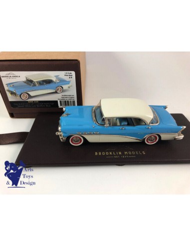 1/43 BROOKLIN 228 BUICK CENTURY 4 DOOR HARDTOP 1956 WHITE & BLUE de votre