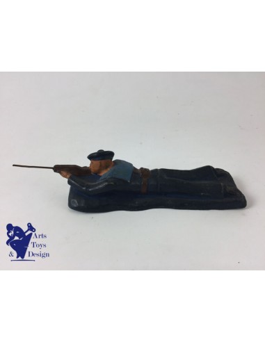 JRD FRANCE VERS 1935 FIGURINE SOLDAT MARIN ALLONGE AV FUSIL L 13.5CM SOCLE BLEU 50% de réduction en Octobre 2024