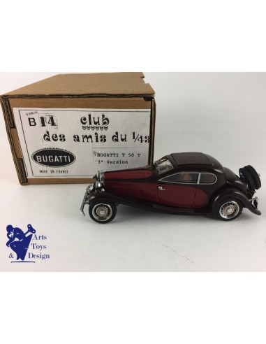 1/43 CLUB AMIS DU 1/43 B14 BUGATTI T 50 T 3° VERSION MARRON BORDEAUX vente chaude votre 