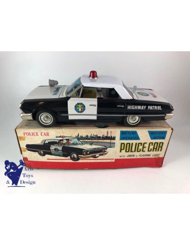 JOUET ANCIEN DAIYA CHEVROLET IMPALA POLICE CAR BATTERY OPERATED TIN JAPAN 35CM 2024