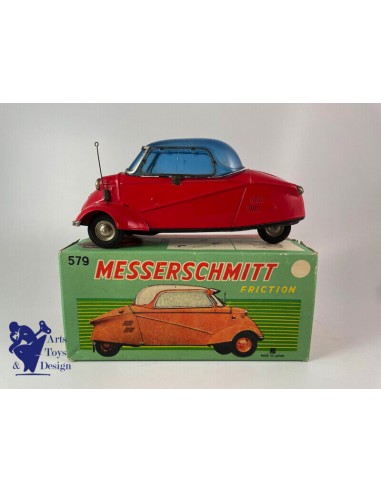 JOUET ANCIEN BANDAI JAPAN REF 579 MESSERSCHMITT AUTO SCOOTER FRICTION L20CM français