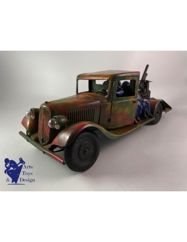 JOUET ANCIEN CITROEN REF 910 CAMION T23 MILITAIRE CABINE FERMEE 46CM VERS 1936 Pour