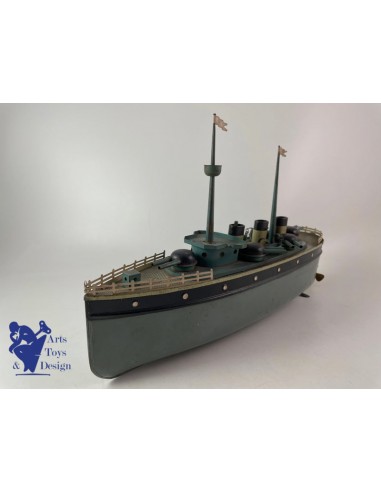 JOUET ANCIEN JEP 913 BATEAU CROISEUR MILITAIRE MECANIQUE VERS 1920 LT 39CM 50-70% off 