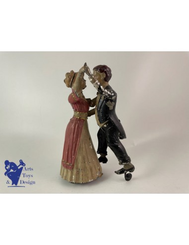 JOUET ANCIEN GUNTHERMANN TANGO DANSEURS MECANIQUE VERS 1910 H 21CM JUSQU'A -70%! 