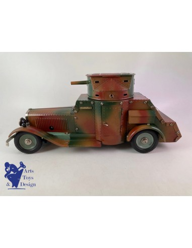 JOUET ANCIEN MARKLIN 1108G MILITAIRE PANZERWAGEN MECANIQUE VERS 1936 L36CM le des métaux précieux