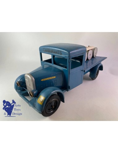 JOUET ANCIEN CIJ 6/15 CAMION RENAULT 5T CARBURANTS MECANIQUE 1950 À commander